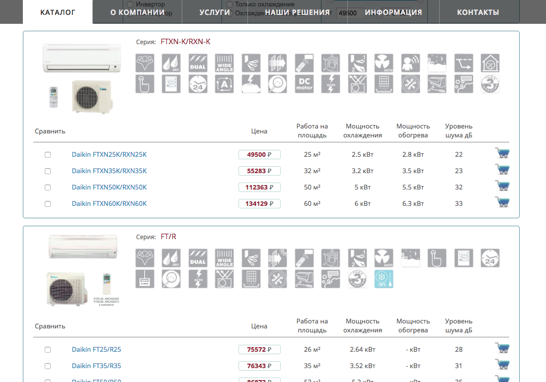 Шаг 1. Выбор товара на странице каталога